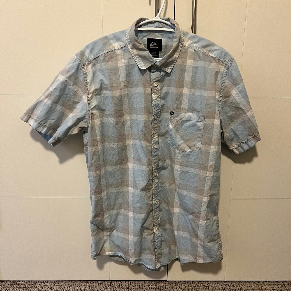 Quicksilver Shirt  - Blue  -  Size:L - Regular Fit
